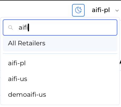 Select All Retailers to access Enterprise View